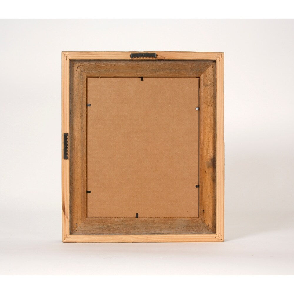 Rustic Barnwood Picture Photo Wall Mount Frame with Laser Level