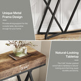Rustic Console Table, 55 Inch Sofa Table Entryway Table
