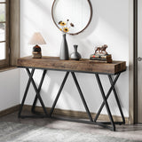 Rustic Console Table, 55 Inch Sofa Table Entryway Table