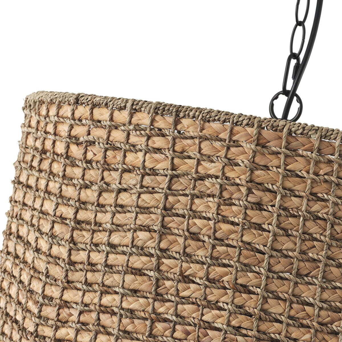 Rustic Farmhouse 4-Light Unique Hand Woven Pendant Light Fixture