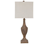 Rustic Finial 32"H Resin Table Lamp - 32"H x 13"Sq