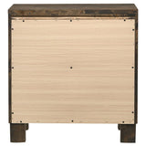 Wood 2-drawer Nightstand Rustic Golden Brown