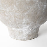 Rustic Organic Finish Whitewash Brown Ceramic Vase