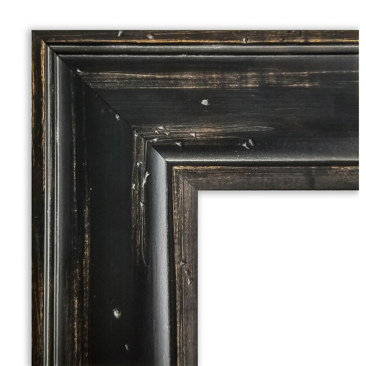 Rustic Pine Black Wood Framed Natural Corkboard Bulletin Board