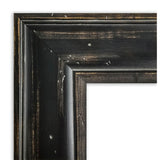 Rustic Pine Black Wood Framed Natural Corkboard Bulletin Board