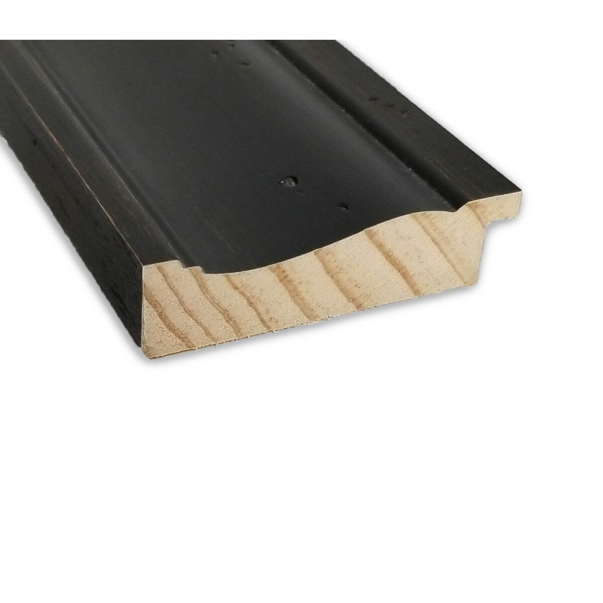 Rustic Pine Black Wood Framed Natural Corkboard Bulletin Board