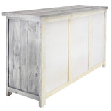 Rustic 35 x 59 Inch Pine Wood Rectangular Gray Sideboard by Studio 350