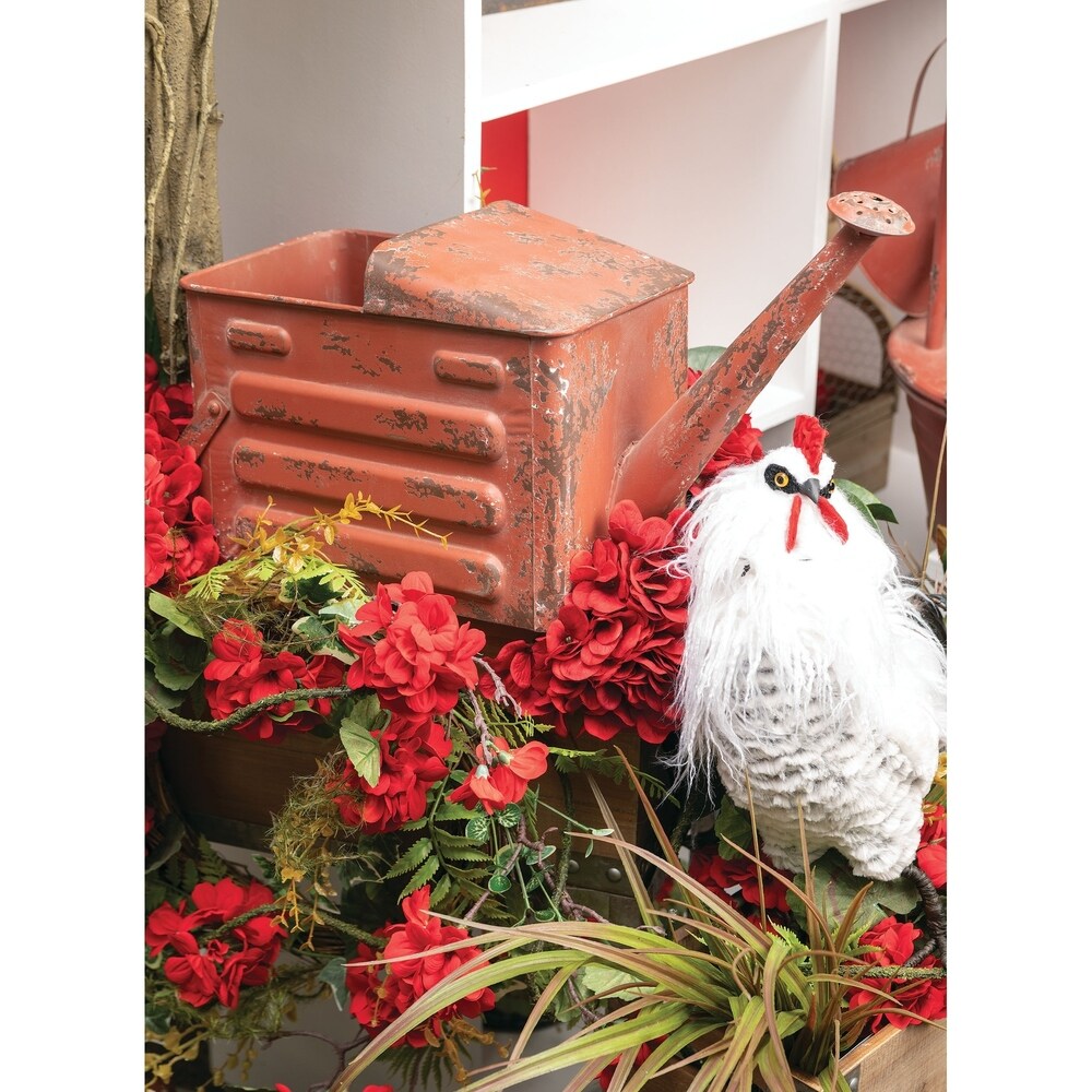 Sullivans Rustic Red Water Can Planter - 24"L x 8"W x 11"H