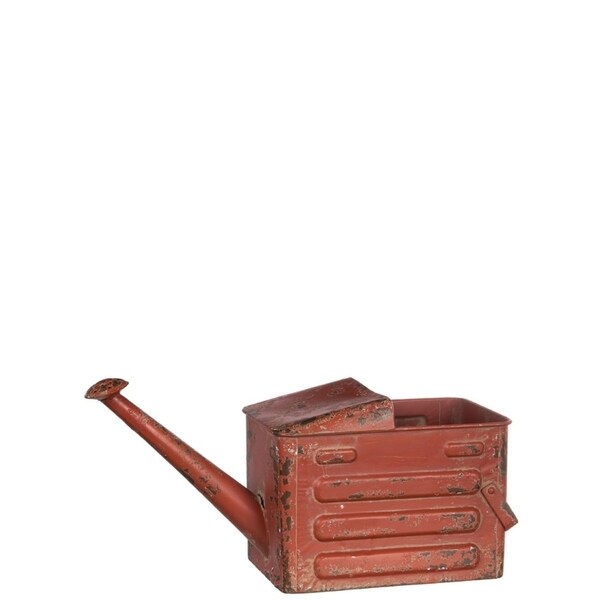Sullivans Rustic Red Water Can Planter - 24"L x 8"W x 11"H