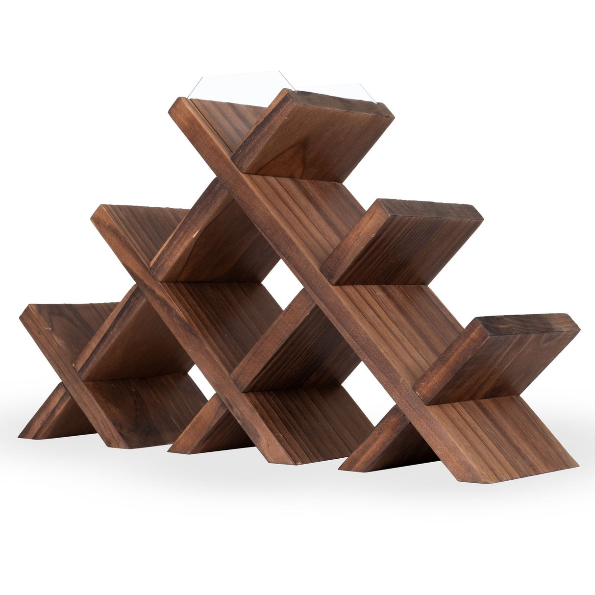Rustic State Alella Tabletop Wine Rack with Stemware Rack