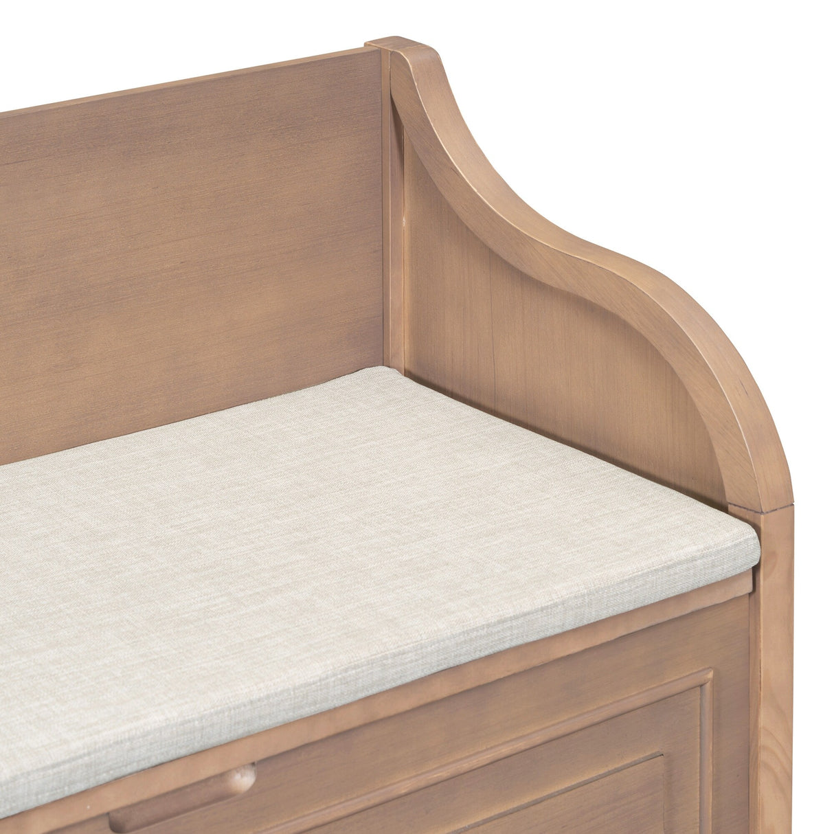 Rustic Style Solid wood Entryway Multifunctional Storage Bench
