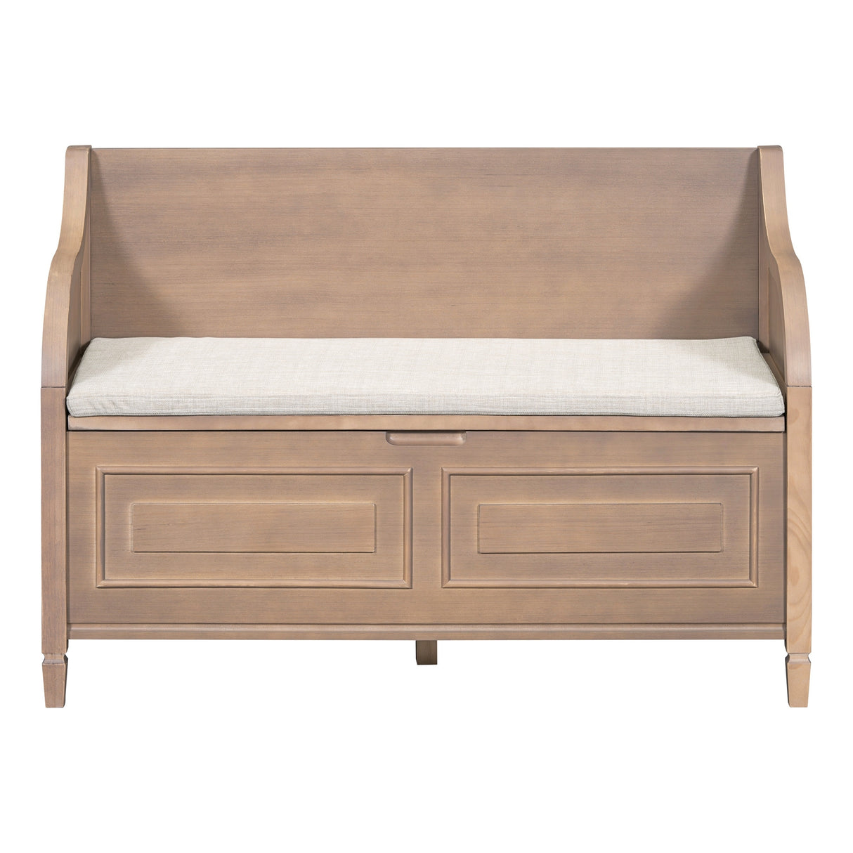 Rustic Style Solid wood Entryway Multifunctional Storage Bench
