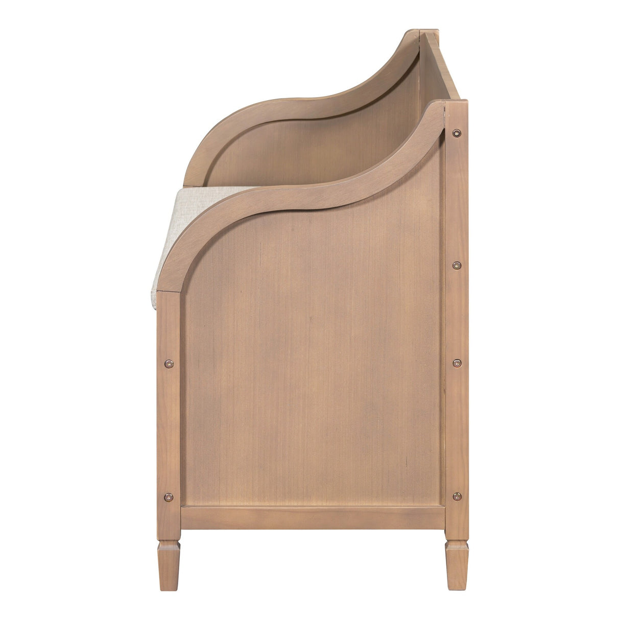 Rustic Style Solid wood Entryway Multifunctional Storage Bench