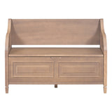 Rustic Style Solid wood Entryway Multifunctional Storage Bench