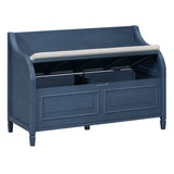 Rustic Style Solid wood Entryway Multifunctional Storage Bench