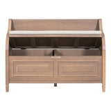Rustic Style Solid wood Entryway Multifunctional Storage Bench