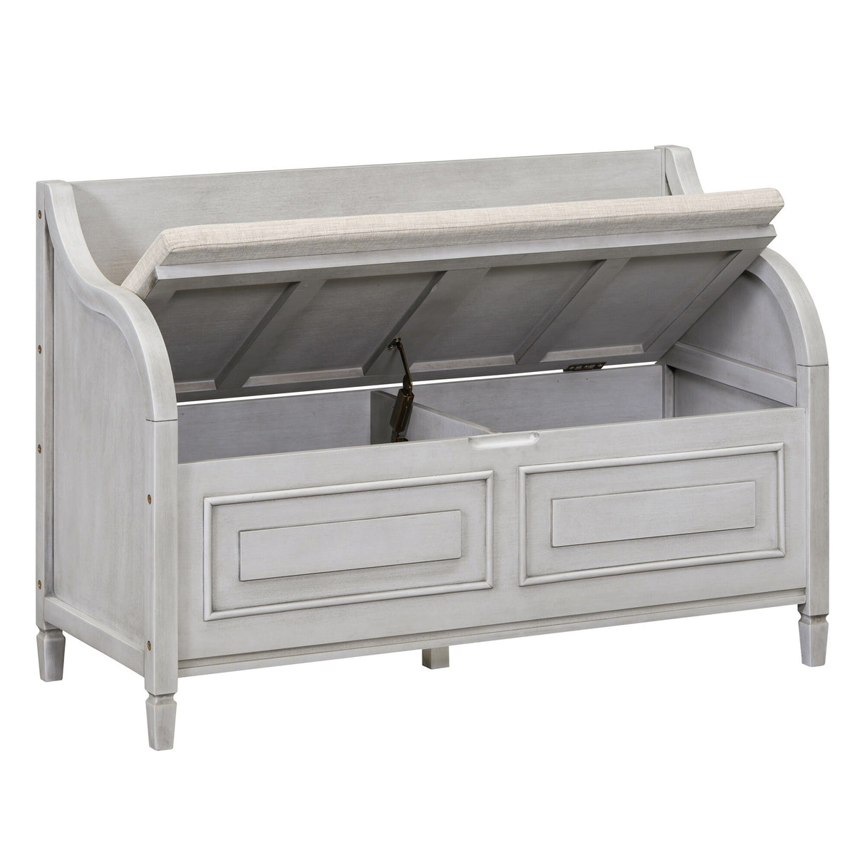 Rustic Style Solid wood Entryway Multifunctional Storage Bench