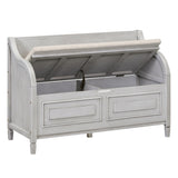 Rustic Style Solid wood Entryway Multifunctional Storage Bench