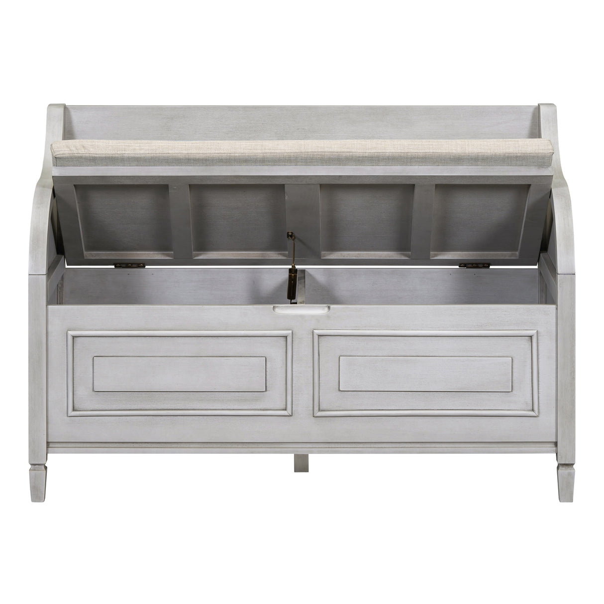 Rustic Style Solid wood Entryway Multifunctional Storage Bench