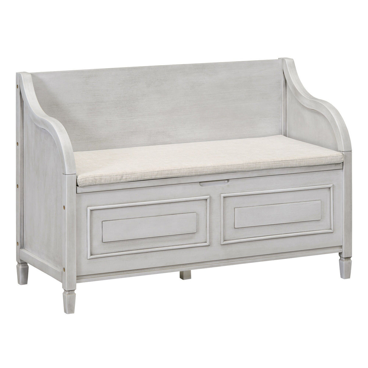 Rustic Style Solid wood Entryway Multifunctional Storage Bench