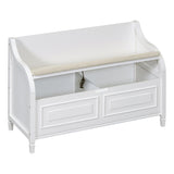 Rustic Style Solid wood Entryway Multifunctional Storage Bench