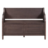 Rustic Style Solid wood Entryway Multifunctional Storage Bench