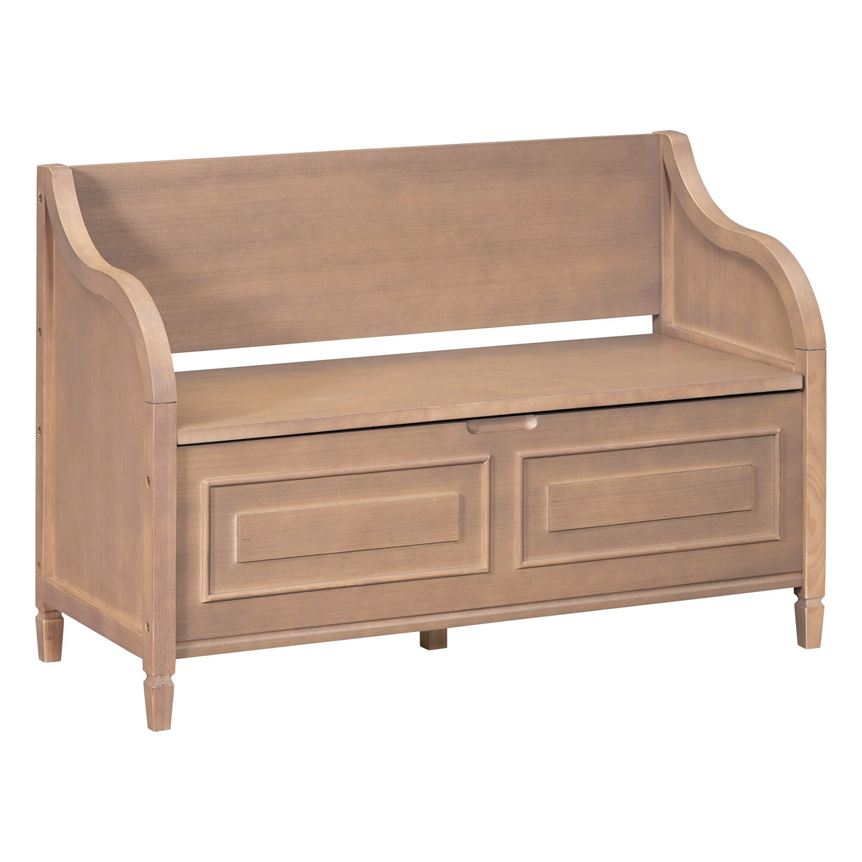 Rustic Style Solid wood Entryway Multifunctional Storage Bench