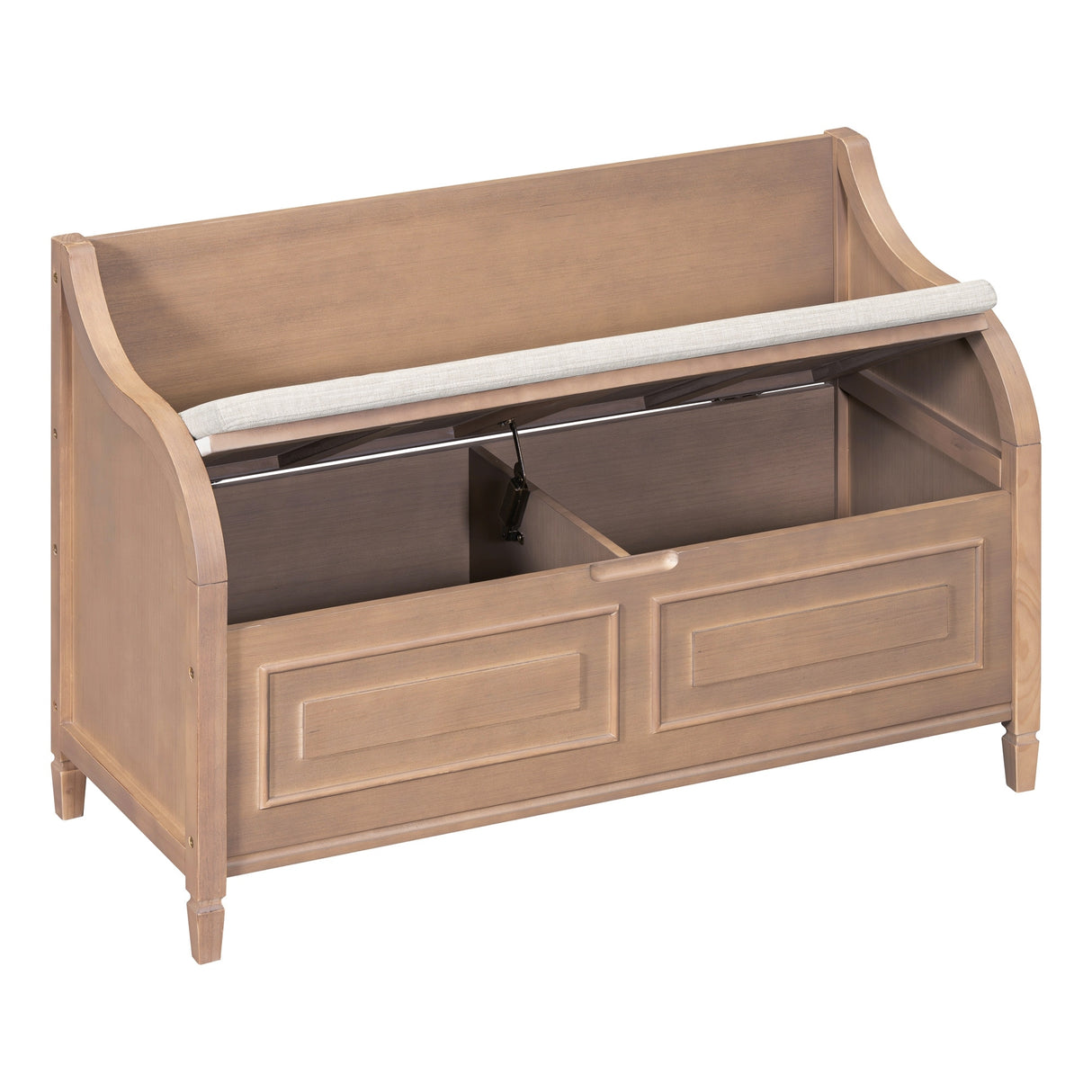 Rustic Style Solid wood Entryway Multifunctional Storage Bench