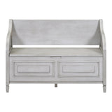 Rustic Style Solid wood Entryway Multifunctional Storage Bench