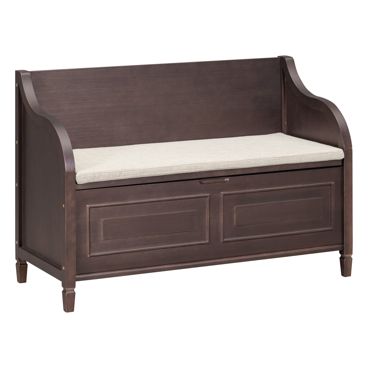 Rustic Style Solid wood Entryway Multifunctional Storage Bench