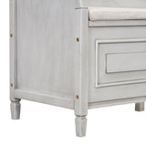 Rustic Style Solid wood Entryway Multifunctional Storage Bench