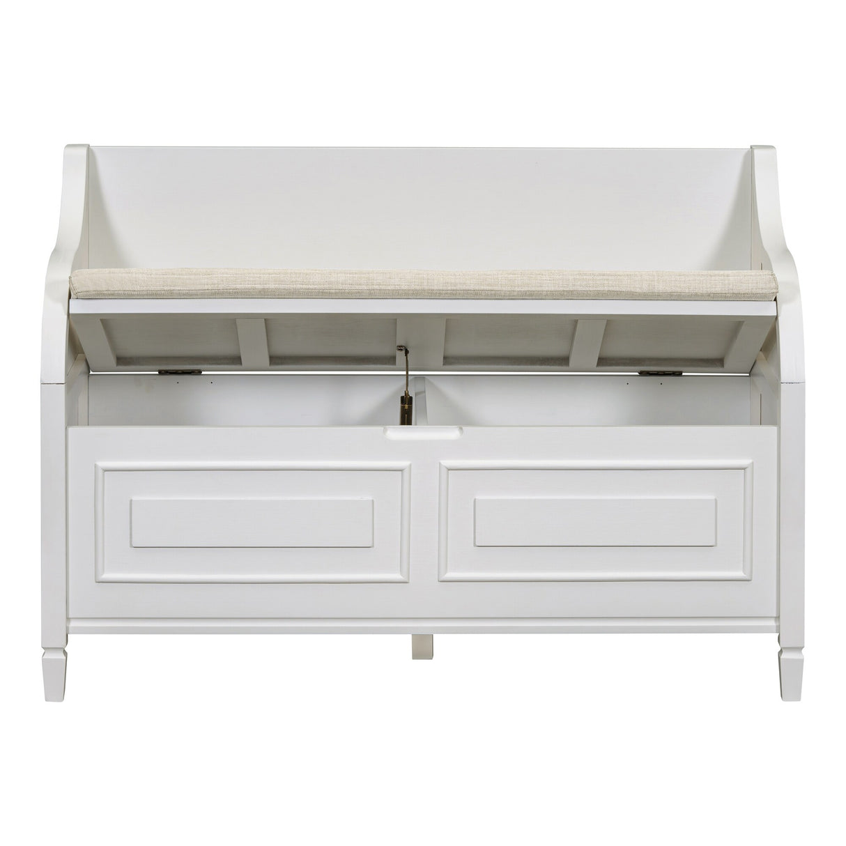 Rustic Style Solid wood Entryway Multifunctional Storage Bench
