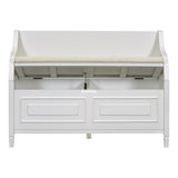 Rustic Style Solid wood Entryway Multifunctional Storage Bench