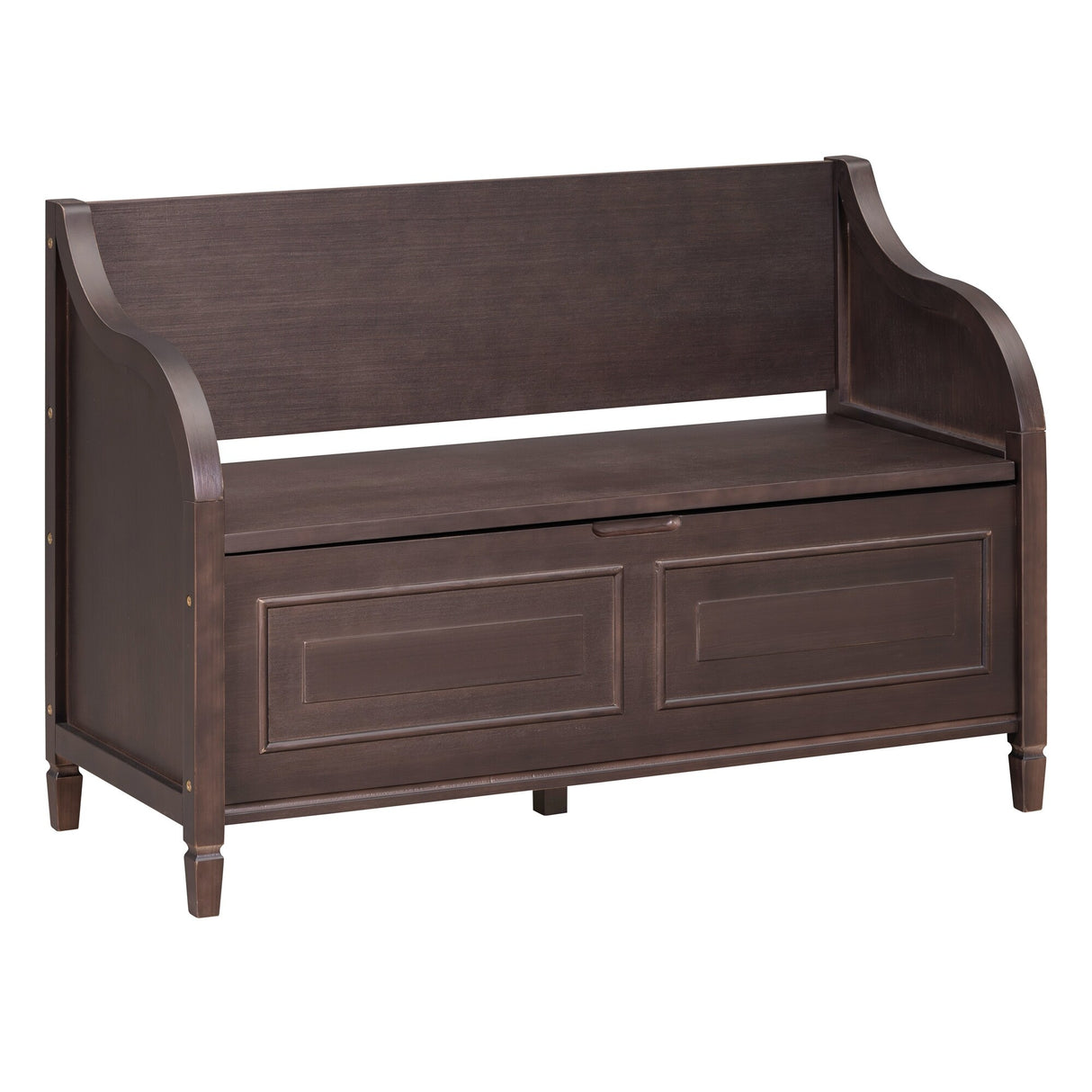 Rustic Style Solid wood Entryway Multifunctional Storage Bench