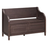 Rustic Style Solid wood Entryway Multifunctional Storage Bench