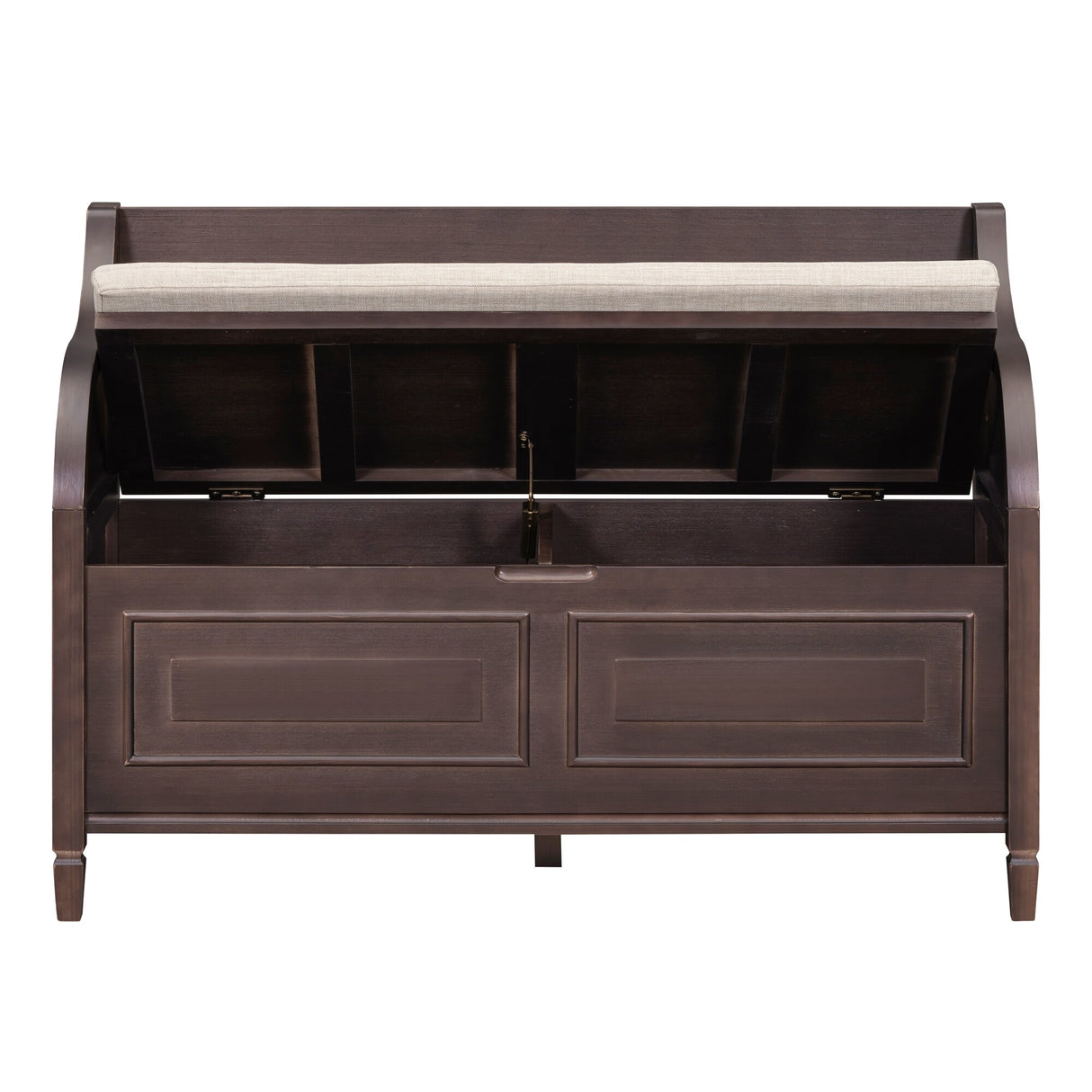 Rustic Style Solid wood Entryway Multifunctional Storage Bench