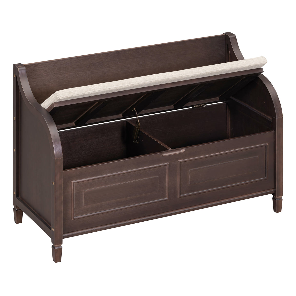 Rustic Style Solid wood Entryway Multifunctional Storage Bench
