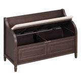 Rustic Style Solid wood Entryway Multifunctional Storage Bench