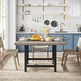 Rustic suqare dining kitchen room table for 4 ，dinner table for small space