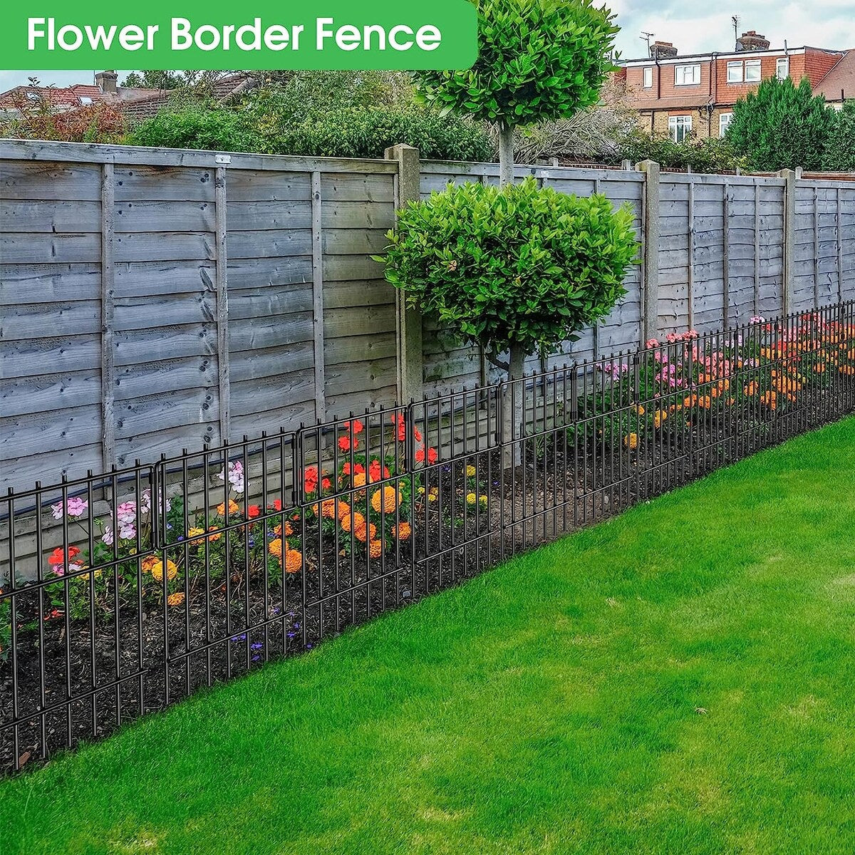 Rustproof Metal Wire Garden Border Fence, T Shape
