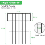 Rustproof Metal Wire Garden Border Fence, T Shape