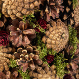 Christopher Knight Home Rutherford Pre-Decorated Pine Cone Artificial Tabletop Christmas Tree - Natural