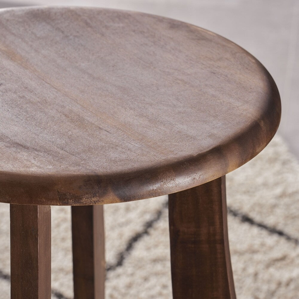 Ruthie Backless Acacia Wood Barstool (Set of 2) by Christopher Knight Home