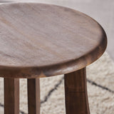 Ruthie Backless Acacia Wood Barstool (Set of 2) by Christopher Knight Home