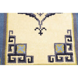 Rya Sweden Oriental Floral Area Rug Hand Knotted Wool Beige - 6'3" x 3'2" runner