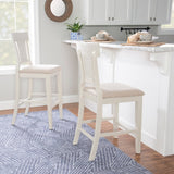 Ryder Handwoven Rattan Farmhouse Bar Stool