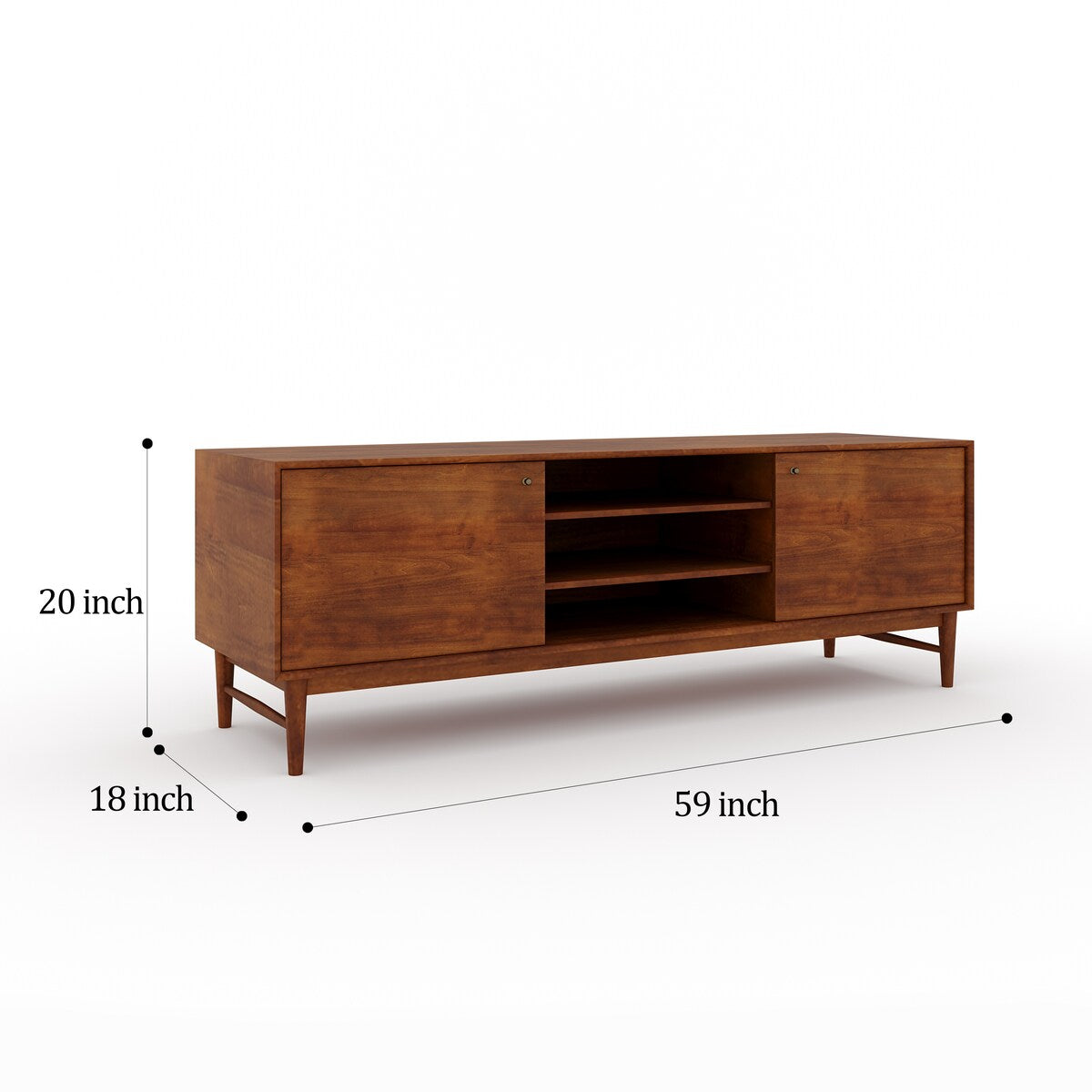 Rye Studio Buralda Walnut TV Cabinet