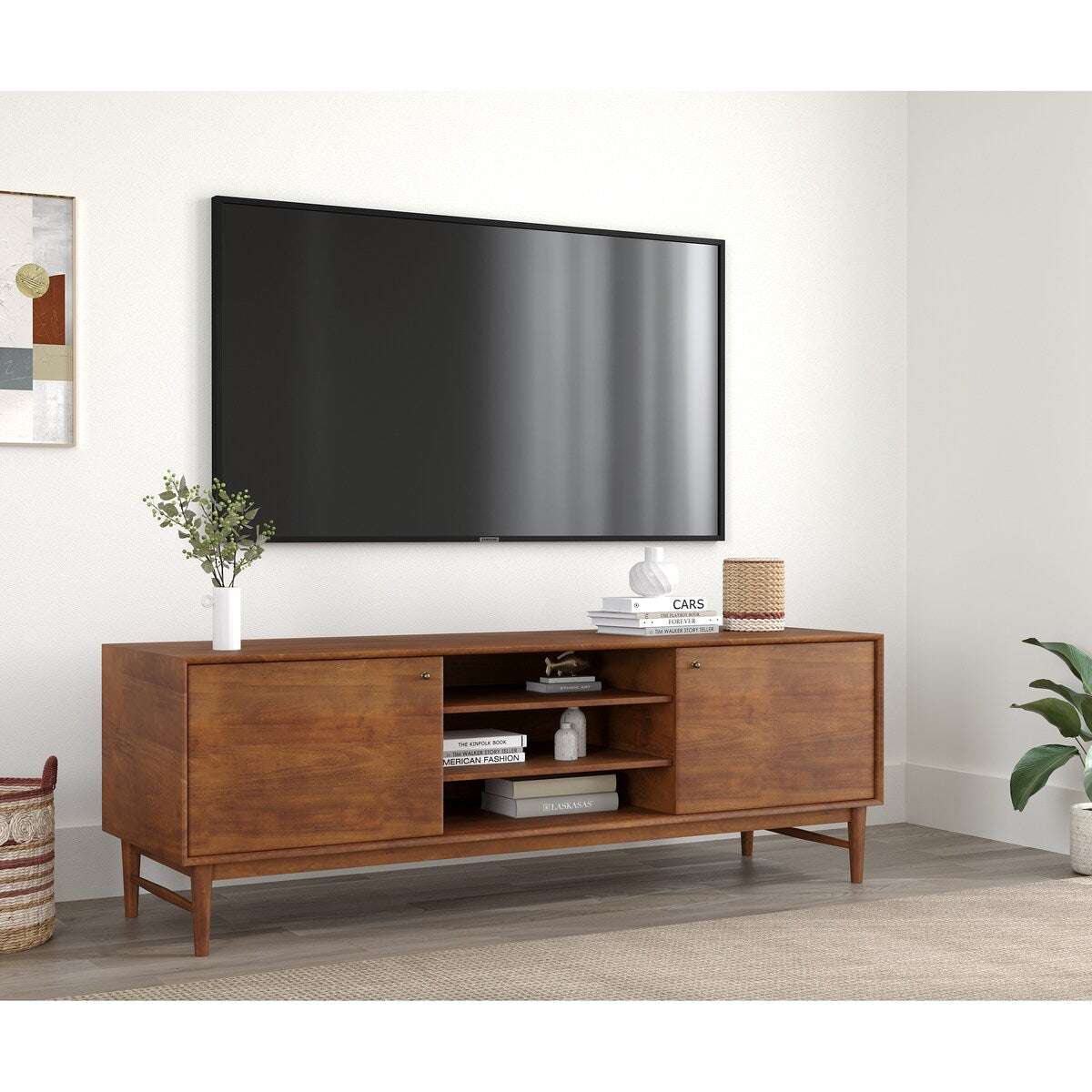 Rye Studio Buralda Walnut TV Cabinet