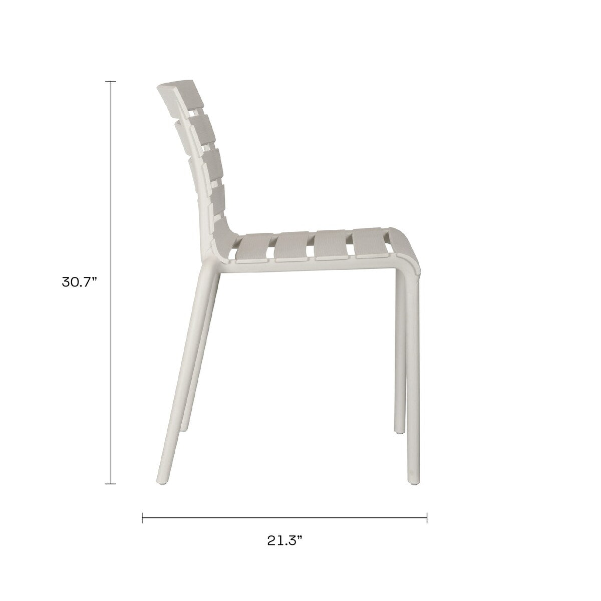 Rylan Stackable Plastic Chair for Indoors or Outdoors - Set of 2