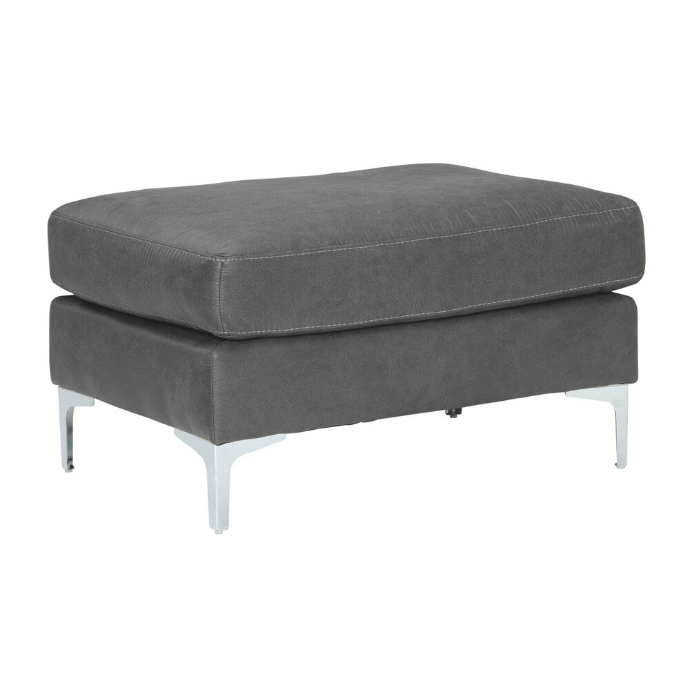 Ryler Ottoman - Charcoal